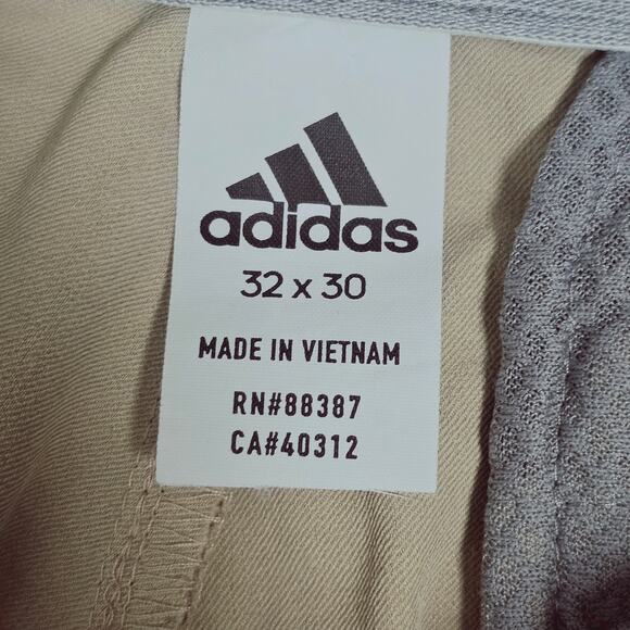 Adidas Ultimate Classic Golf Pant Mens 32x30 Khaki Active wear Sportswear - Picture 3 of 15